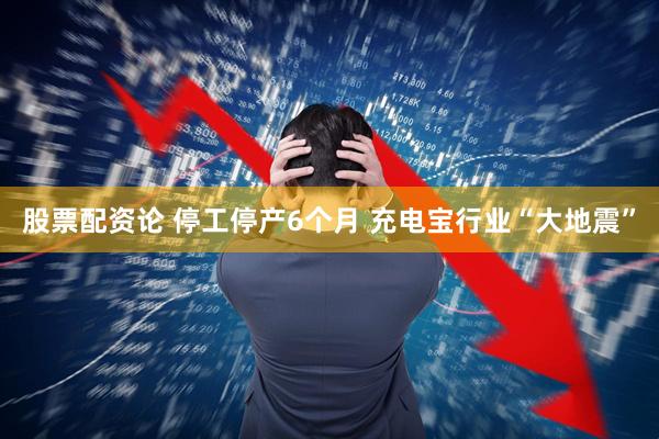 股票配资论 停工停产6个月 充电宝行业“大地震”
